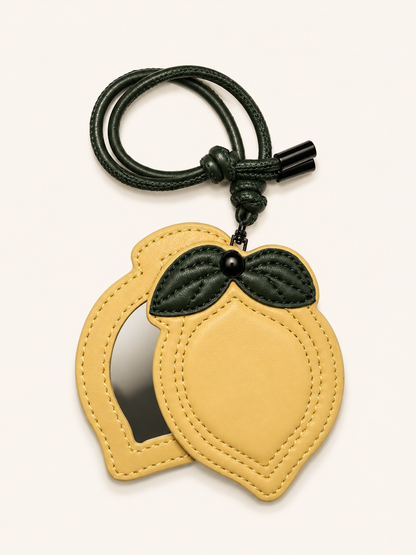Mirrored Bag Charm - Lemon