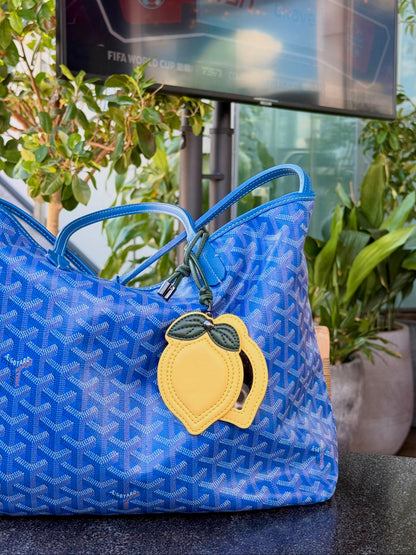 Mirrored Bag Charm - Lemon